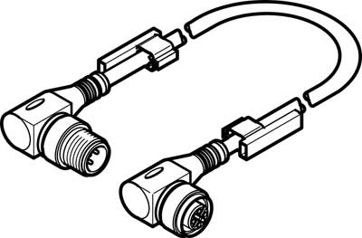 NEBU-M12W5-K-0.5-M12W5 / câble de liaison