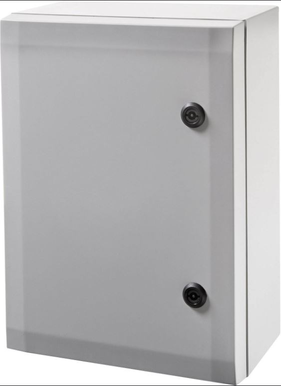Image ARCA 403015 No-MP Cabinet, PC-Grey cover, 2-point locking,  hinges on the long side