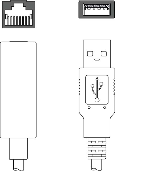 KDS ET-RJ45-A-USB3-A-P4-000 / Adapter cable