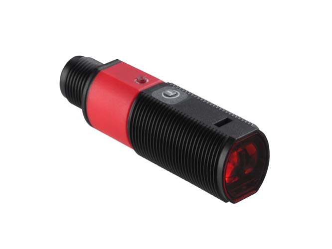 FT318BI-100F.X/4P-M12 / Energetic diffuse sensor Application: Detection of dark objects at short range; Special design: Fading, V-optics, Permanently