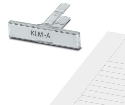 KLM-A    Terminal strip markers, for strip marking, adjustable height, for use with end clamps E/UK,
