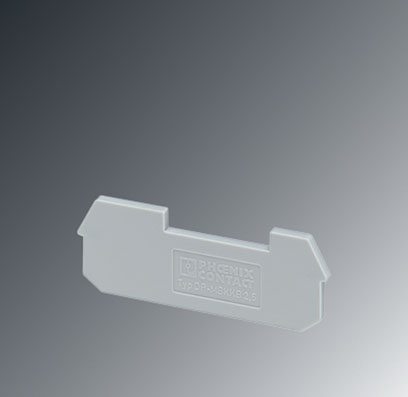 DP-MBKKB 2,5    Spacer plate, Length: 62 mm, Width: 2.5 mm, Color: gray