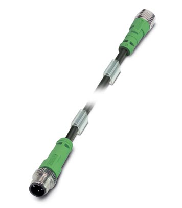 SAC-4P-M12MS/ 2,0-186/M12FS P    Voltage cable, cable length 2 m, 0.75 mm? plug, straight, unshielde