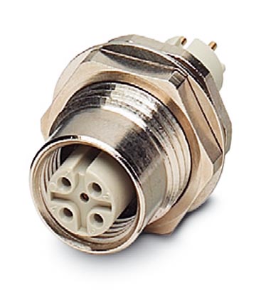 SACC-DSIV-M12FS-4CON-L180-SI    Sensor/Actuator flush-type socket, 4-pos., M12, A-coded, rear/screw