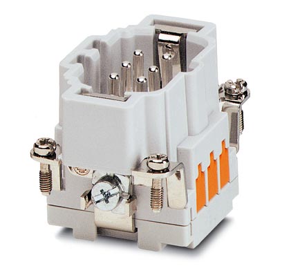 HC-B 6-ESTQ-2,5    HEAVYCON male insert, B6 series, 6-pos., QUICKON connection