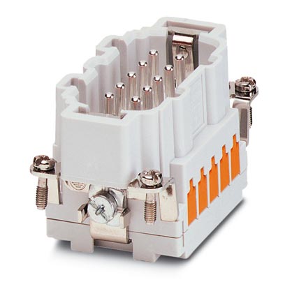 HC-B 10-ESTQ-2,5    HEAVYCON male insert, B10 series, 10-pos., QUICKON connection