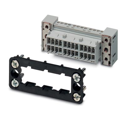 VC-AR2/3M-S888-SET    Contact insert set for mounting side, sleeve frame with PE, 4 fixing screws, 8