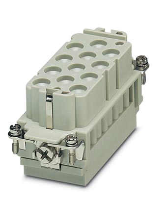HC-K12/ 2-EBUC    HEAVYCON female insert, K12/2 series, for 12 power and 2 control contacts, crimp c