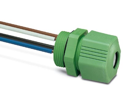 Q 1,5/3A50/13-M20KU-ESA    QUICKON panel feed-through, for the front wall assembly with 50 cm long w