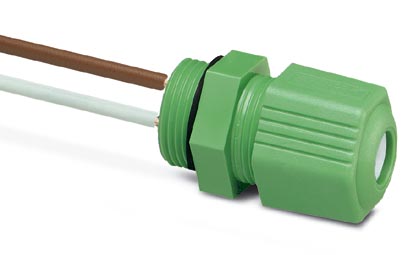 Q 0,75/3A50/9-M16KU-ESA    QUICKON panel feed-through, for the front wall assembly with 50 cm long w