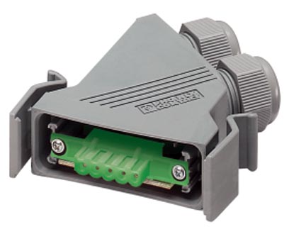 VS-25-DEVNET    D-SUB complete connector, for DeviceNet, shell size 3, plug, screw connection, unshi
