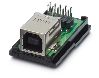 VS-04-BUB-FK-F/IP67    USB socket insert, 4-pos., socket USB type B on flat-ribbon cable terminal st