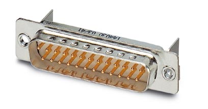 VS-25-ST-DSUB-LH-B    D-SUB contact insert, shell size 3, with 25 signal contacts, contact type pin,