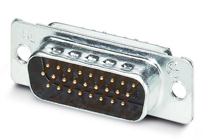 VS-15-ST-DSUB-HD-EG    D-SUB contact insert, shell size 2, with 26 signal contacts, contact type pin