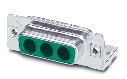 VS-15-BU-DSUB-3P-LH    D-SUB contact carrier, shell size 2, accommodation for 3 combined contacts, c