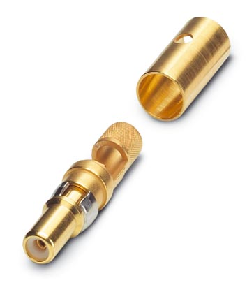 VS-ST-KX-50-RG58    Coaxial contact, for D-SUB combination inserts, solder cup, pin, straight, for c