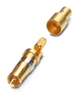 VS-BU-KX-75-RG179/187    Coaxial contact, for D-SUB combination inserts, solder cup, socket, straigh