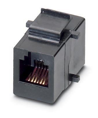 VS-RJ11-BU-MOD/BU    Socket insert RJ11, modular system (Keystone), 6-pos., unshielded