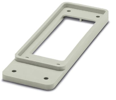 HC-B 24-ADP-B 10-GY    HEAVYCON adapter plate, type B24 on B10, for panel cutouts of type B24, gray