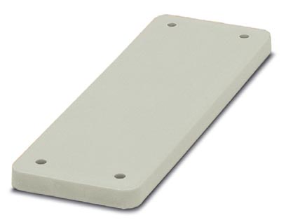 HC-B 24-APV-GY    HEAVYCON cover plate, for wall cutouts of type B24, 7 mm thick, gray