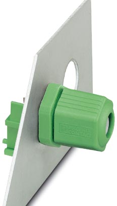 Q 1,5/2L180/11KU-DSI    Panel feed-through, for internal wall mounting, with dip-solder connection,
