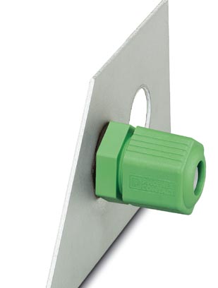 Q 1,5/2FL/11-M20KU-ESA    Panel feed-through, for external wall mounting, with manual solder/slip-on