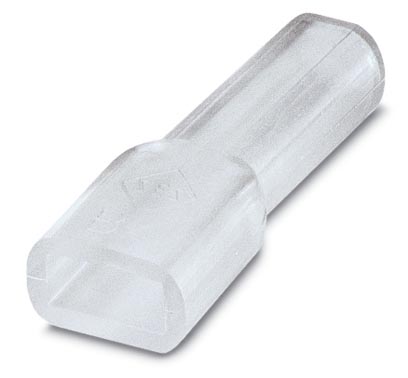 PT/FS 4,8    Insulating sleeve, as touch protection, for 4.8 mm slip-on sleeves, slide onto the cond