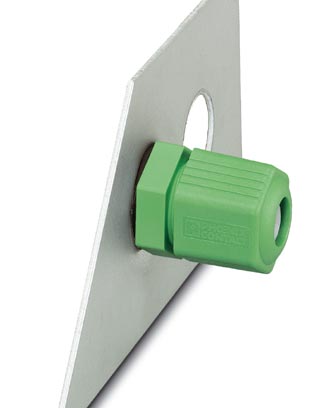 Q 0,75/4FL/11-11KU-ESA BK    QUICKON panel feed-through, for external wall mounting with manual sold