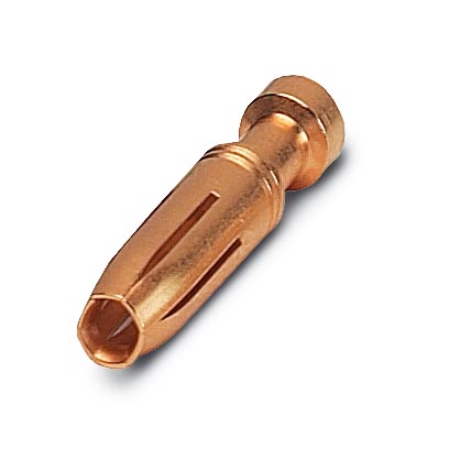 CK2,5-ED-1,00BU AU    Turned 2.5 crimp contact, individual female contact, core diameter 0.75 to 1.0
