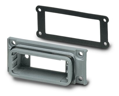 VS-09-A BK    D-SUB panel mounting frame, shell size 1, IP67 degree of protection, black
