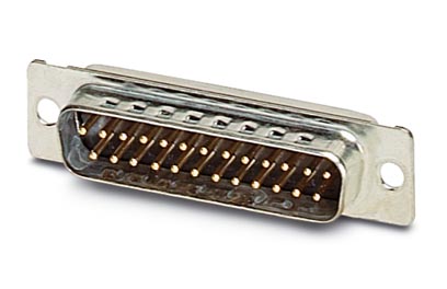 VS-25-ST-DSUB-EG    D-SUB contact insert, shell size 3, with 25 signal contacts, contact type pin, w