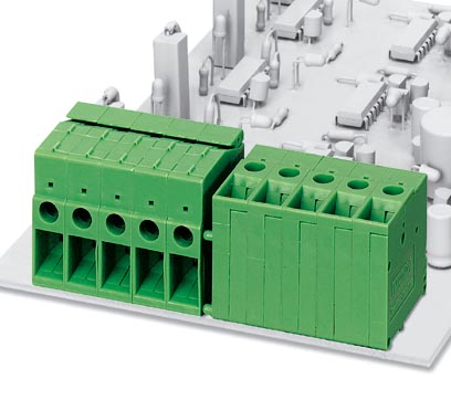 FRONT 4-H-6,35    PC terminal block, Nominal current: 32 A, Nom. voltage: 320 V, Pitch: 6.35 mm, Num