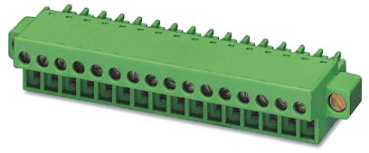 FRONT-MC 1,5/17-STF-3,81    Plug component, Nominal current: 8 A, Nom. voltage: 160 V, Pitch: 3.81 m