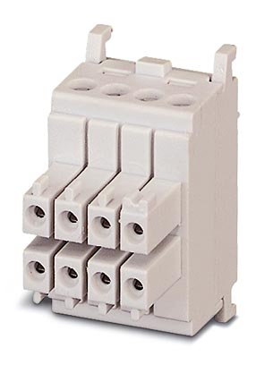 VC-TFS 8    Contact insert module, for sleeve frames, with screw connection, 8-pos., 160 V / 10 A
