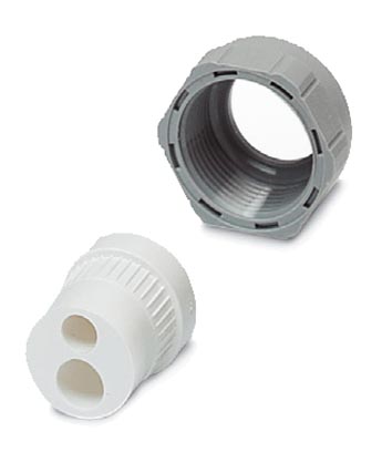 VC-K-KV-PG16 1X3/1X8    Half screw connection Pg16, made of plastic, consisting of rubber seal with