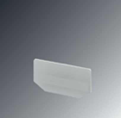 D-UVKB 4    End cover for modular terminal blocks, Length: 68 mm, Width: 2.2 mm, Color: gray