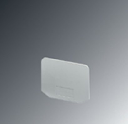 D-UVK 4    End cover for modular terminal blocks, Width: 2.3 mm, Color: gray