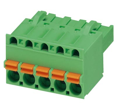 FKCT 2,5/ 5-ST-5,08 AU    Plug component, Nominal current: 12 A, Nom. voltage: 250 V, Pitch: 5.08 mm, Number of positions: 5, Connection type: Spring-