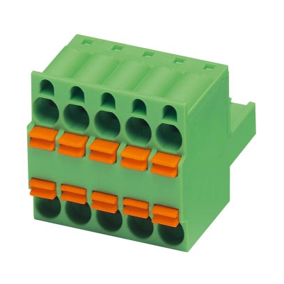 TFKC 2,5/ 5-ST-5,08 AU    Plug component, Nominal current: 12 A, Nom. voltage: 320 V, Pitch: 5.08 mm, Number of positions: 5, Connection type: Spring-