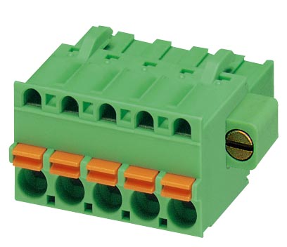 FKCT 2,5/ 5-STF-5,08 AU    Plug component, Nominal current: 12 A, Nom. voltage: 250 V, Pitch: 5.08 mm, Number of positions: 5, Connection type: Spring
