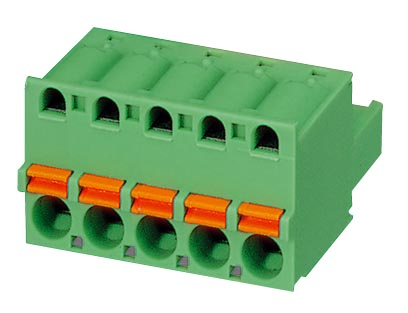 FKC 2,5/ 5-ST-5,08 BK    Plug component, Nominal current: 12 A, Nom. voltage: 250 V, Pitch: 5.08 mm, Number of positions: 5, Connection type: Spring-c
