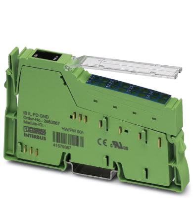 IB IL PD GND-PAC    Inline terminal for power distribution (GND), complete with accessories, (connector and labeling field) connections for GND