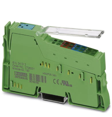 IB IL 24 DI 2-PAC    Inline digital input terminal block, complete with accessories (connector and labeling field), 2 inputs, 24 V DC, 4-wire connecti