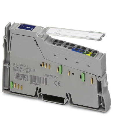 IB IL 120 DI 1-PAC    Inline digital power terminal block, complete with accessories (plug connector and labeling field), 1 input, 120 V AC, 3-wire co