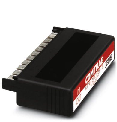 CT 10-2PE/FSR-24    LSA-PLUS plug (COMTRAB CT 10) with surge voltage coarse and fine protection and decoupling resistance for 10 floating signal circu