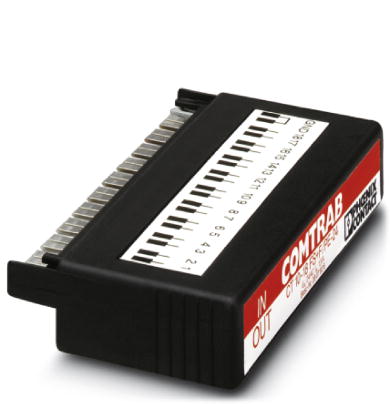 CT 10-18FS+F/PE-24    LSA-PLUS plug (COMTRAB CT 10) with surge voltage coarse and fine protection for 18 signal lines - GND and coarse protection GND