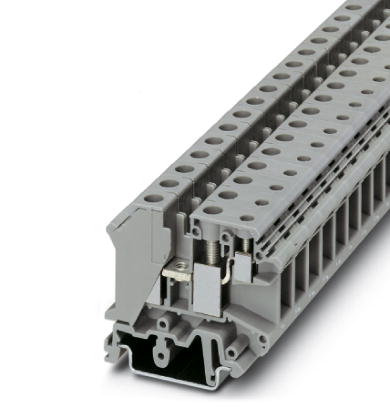 UK 10-PLUS    1-level terminal block with double connection on one side, cross section: 0.5 - 10 mm?, AWG: 24 - 6, width: 10.2 mm, color: gray