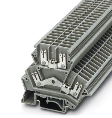 UKK 4-FS/FS    Feed-through modular terminal block, Connection type: Special and hybrid connection, Width: 6.2 mm, Color: gray, Mounting type: NS 35/7