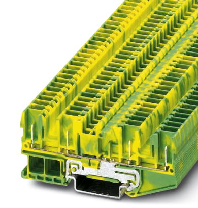 ST 2,5-QUATTRO/4P-PE    Pluggable feed-through modular terminal block, Type of connection: Plug connection, Cross section: 0.08 mm? - 4 mm?, AWG 28 -