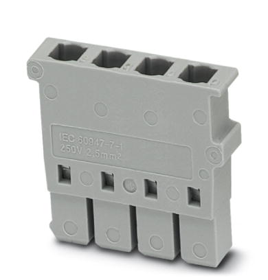 CP 2,5-4L    COMBI plugs, Type of connection: Special and hybrid connection, Number of positions: 4, AWG 20 - 14, Width: 5.2 mm, Height: 13 mm, Color: